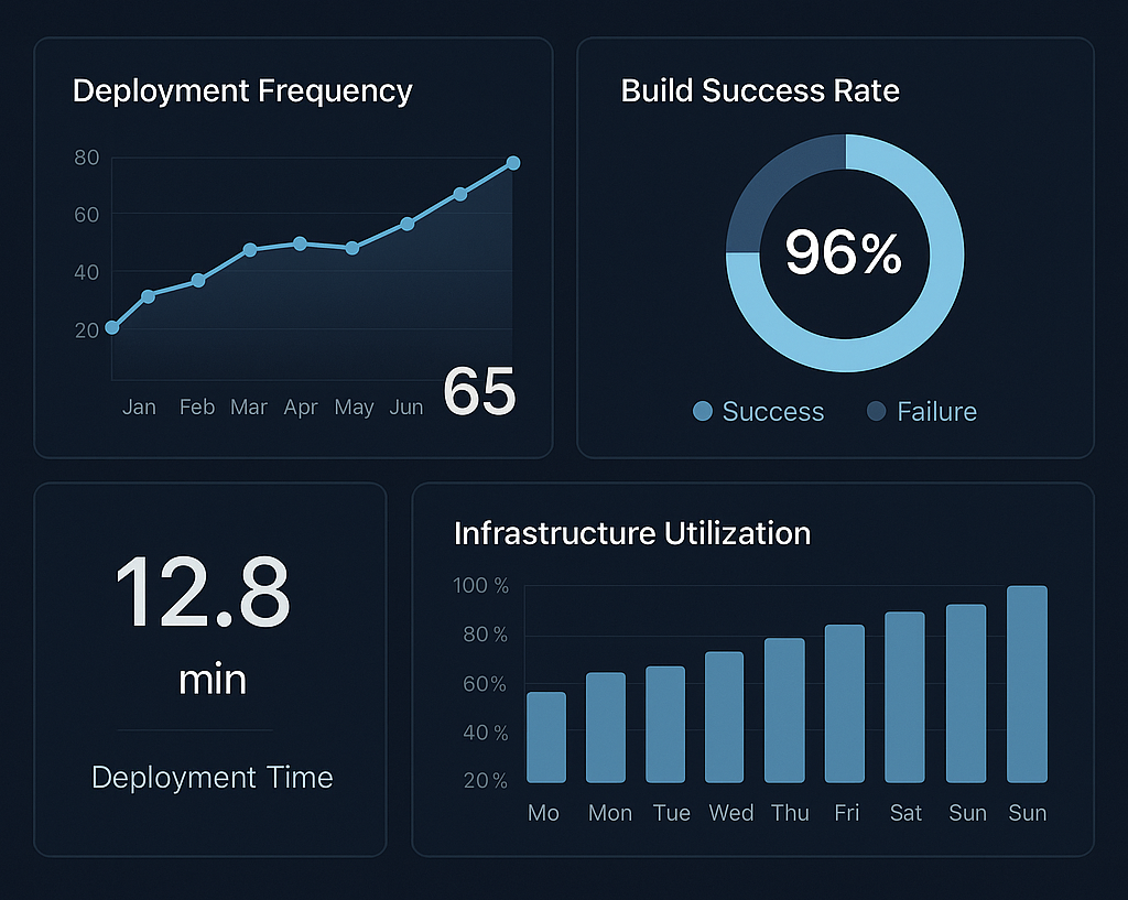 DevOps automation and CI/CD pipeline illustration